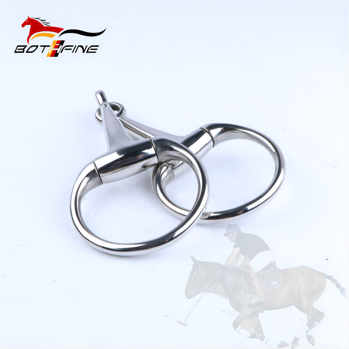 Stainless Steel Hollow Mouth Eggbutt Snaffle
